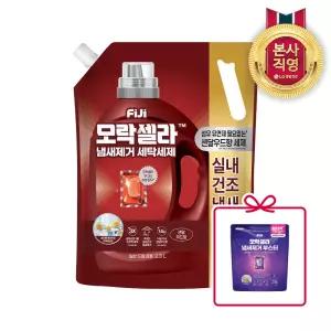 피지 모락셀라 섬유유연제 필요없는 실내건조 냄새제거 세탁세제 샌달우드향 2.3L 1개+증정