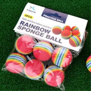 골프 스펀지볼 실내 스윙연습 연습용공 무소음 안전한 골프공 6개입