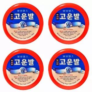 웰빙헬스팜) 고운발 (100g) x 4팩 풋케어 크림