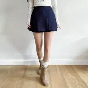 [옷자락]여자 레이온 나일론 바스락 뒷밴딩 치마바지_P420400590