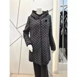 [쉐르담] 세이브존01 후드 밍크 알파카 코트 CG4 853HC BK _P415238374