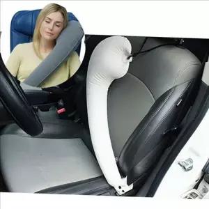 휴대용 여행용 목베개 에어쿠션 에어 목베개 비행기 장거리 쿠션
