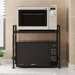 높이조절 2단 전자레인지 선반 밥솥선반 오븐다이 렉 주방선반 전자렌지선반 오븐선반