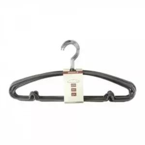 [JED] 외투 걸이 코팅 정리용 브라운 곡선형 옷걸이 의류