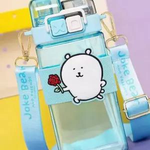 빨대 물통 유아용 보틀 휴대용 사각 물병 아기 빨대컵 외출 이유식