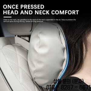 자동차 목 베개 부드럽고 편안한 피로 방지 카시트 헤드레스트 서포트 보호대 (기아 EV6 V2L SUV K2 세라토