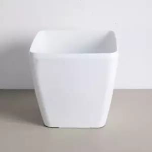 화이트아크릴 대형화분 28X25cm 조화 꽃꽂이 인테리어