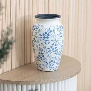 도자기 원형 화병 부티크 14x25cm 조화꽃 전용 꽃병