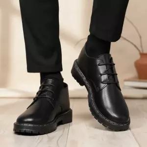 [옷자락]남성 심플 가죽 3홀 정장 구두