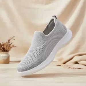 [옷자락]남녀공용 편안한 니트 슬립온 운동화