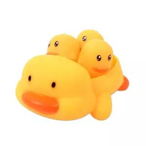 옆집샵  납작 오리 목욕놀이물놀이 샤워 러버 애착 인형 소프트 덕
