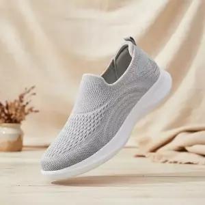 [신세계라이브쇼핑][옷자락] 남녀공용 편안한 니트 슬립온 운동화