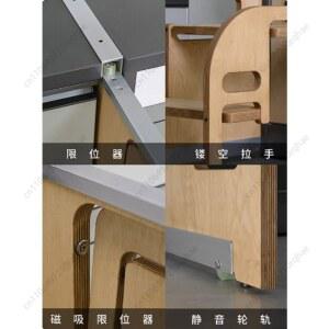 주방 좁은 공간 숨김형 접이식 사다리 겸용 수납 부스터 내장형 좌우 2단 슬림 스툴