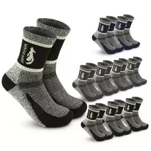 화이트울프 등산 양말 10켤레 세트 이중 쿠션 작업용 장목 두꺼운