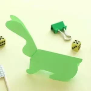 [문구/오피스] 메모카드 25매 토끼 모양카드 동물카드 10개