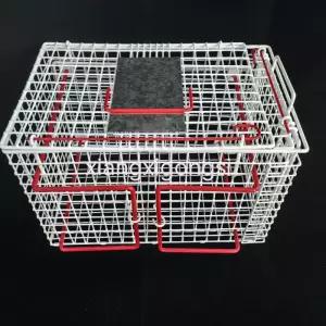 고양이 보정 케이지 포획틀 트랩 주사용 이동장 하우스 화이트