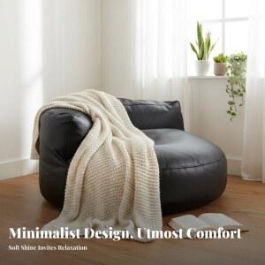 반원형 라운저 반달형 디자인 시트 편안한 2인용, 발코니 침실, 공간 넓은 좌석