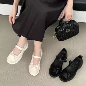 리본 플랫폼 찍찍이 스니커즈 메리제인 플랫