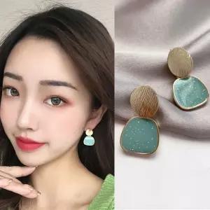 펄 포인트 원석 골드 귀걸이 이어링 은침 실버925