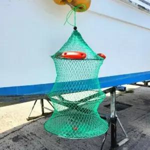 낚시용 어망 와이어 접이식 휴대용 낚시 부력 그물형