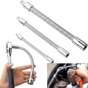 유연한 소켓 연장 바 12인치 38인치 라쳇용 크롬 바나듐 합금강