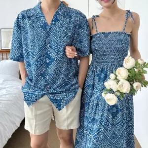 남녀 커플 시밀러룩 바캉스 밀로 비치웨어 썸머룩