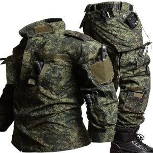 러시아 군복 위장복 야외 밀리터리 작업복 육군 슈트