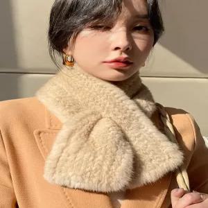 퍼 털 목도리 넥워머 여성용 보들보들 따뜻한 쁘띠 선물