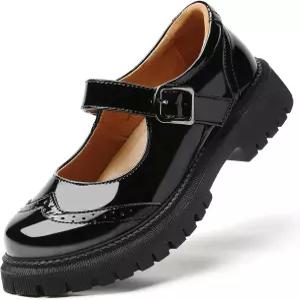 IUY 메리 제인 슈즈 여성 제인스 플랫폼 논 슬립 청키 캐주얼 드레스 편안한 학교 신발