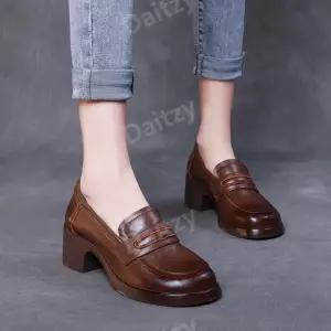 이상한 변호사 우영우 수제화 키높이 옥스퍼드 통굽 로퍼 소가죽