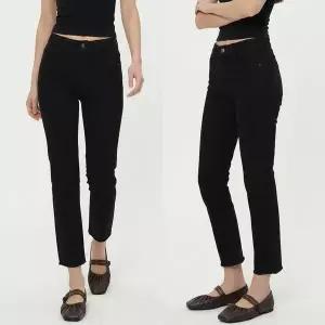 [하프클럽/]여자 코지 H라인 밑단컷팅 전체스판 슬림 팬츠