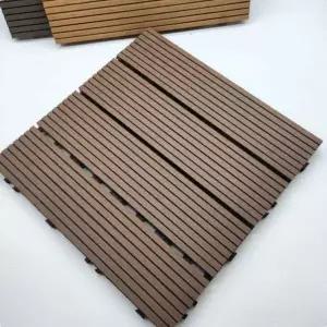 베란다타일 우드st 조립식 데크타일 초코브라운