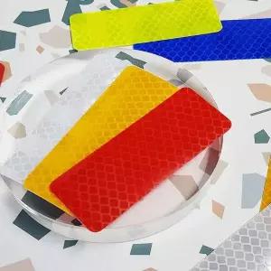 튜닝야광스티커 컬러 직사각 반사 스티커 주차스티커 데칼 튜닝