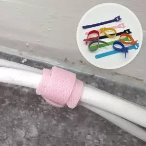 T형 선정리 찍찍이타이 고정스트랩 10P