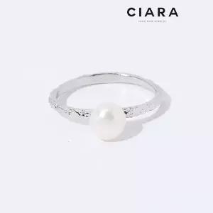 [하프클럽/씨아라]CIARA 14K Liveri 우드서피스링 진주 포인트 반지(GoldPlated)