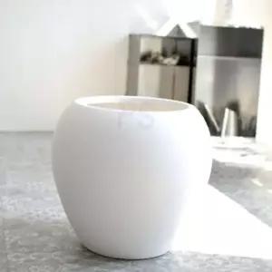 긴단지 플라스틱 화분 34x43cm 화이트 관엽식물 플라워 개업축하화분 실린더 도자기화분