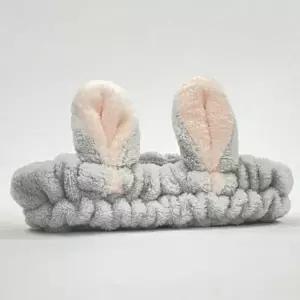 다용도헤어밴드 머리고정 토끼 세안밴드 그레이