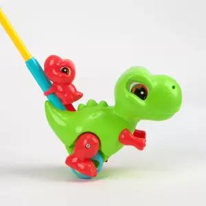 아기 걷기훈련 보행보조 완구 밀기활동 빙글빙글 걸음마보조기 공룡 유아