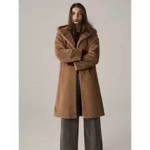 리오벨 페이크 퍼 롱코트