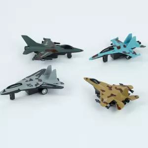 유아 작동형 미니완구 풀백 드라이브 전투비행기 4종세트 모형 항공놀이