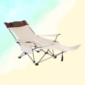 휴대용 접이식 의자 폴딩 보조체어 캠핑 등산 낚시 화이트