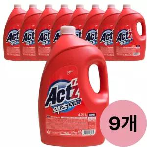 액체세제 액츠 파워젤 4.21L 일반용 9개
