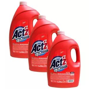 액체세제 액츠 파워젤 4.21L 일반용 3개