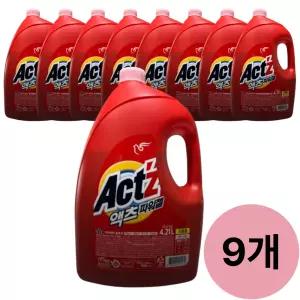 액체세제 액츠 파워젤 4.21L 드럼용 9개