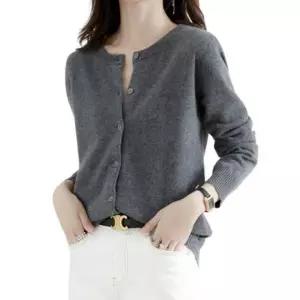 데일리 여성 가디건 니트 코트 길팔 시무실 카디건 캐주얼 기본 부드러운 사무실 솔리드 외출