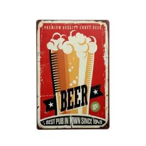 맥주컵 빈티지 사인보드 벽데코 철제 포스터 벽장식