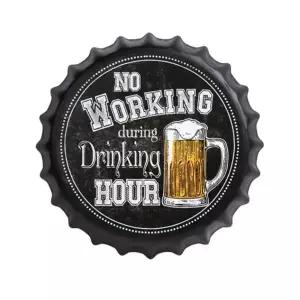 맥주 원형 빈티지 사인보드 벽데코 철제 포스터 벽장