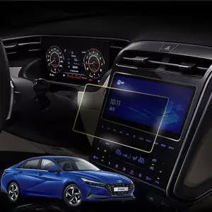 아반떼CN7 전용 계기판+네비게이션 보호필름 확장형필름 풀커버필름