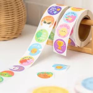 인성교육 학교 학원 보상 칭찬 격려 롤스티커 표현학습 소근육운동 스트커북