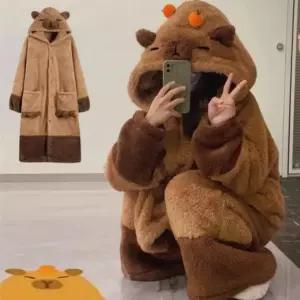카피바라 동물 러블리 오버핏 수면 잠옷 홈웨어 파자마